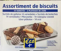 Assortiment de biscuits 14 variétés