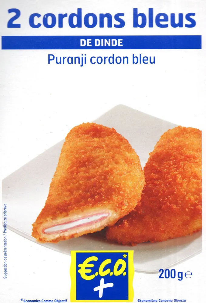 2 cordons bleus de dinde