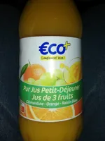 Pur jus petit déjeuner jus de 3 fruits