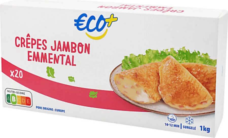 Crêpes jambon emmental