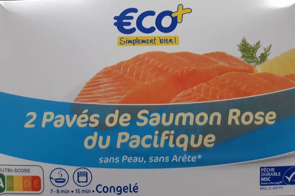 Pavés de saumon rose du Pacifique