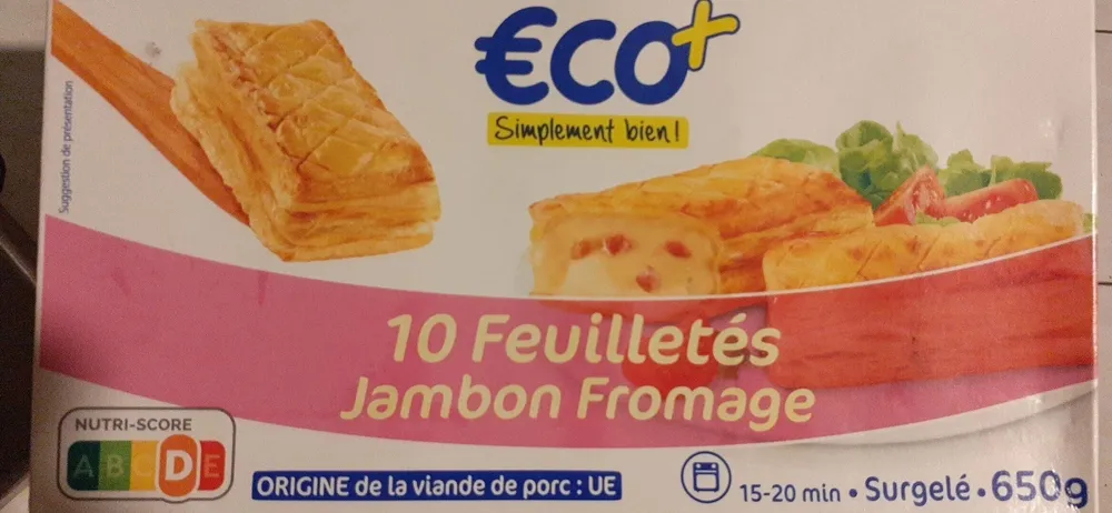 Feuilletés jambon fromage