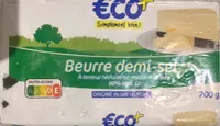 Beurre demi-sel à teneur réduite en matière grasse 60% Mat.Gr.