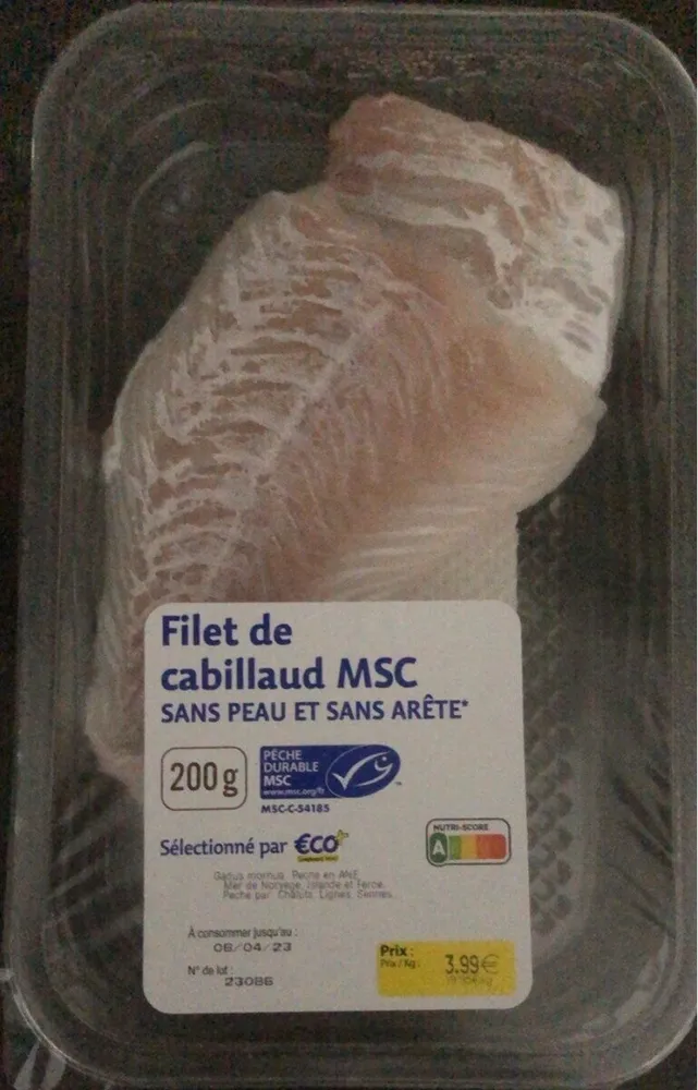 Filet de cabillaud