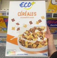 Céréales, caramel et cacao