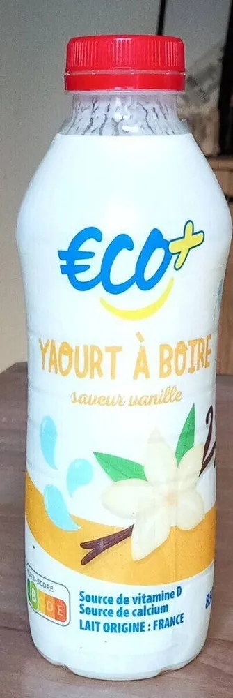 Yaourt à boire sucré, à la vanille