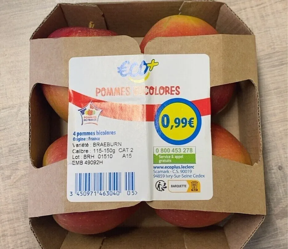 Pommes bicolores