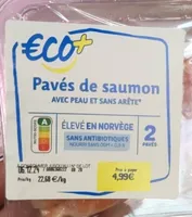 Pavés de saumon avec peau et sans arête