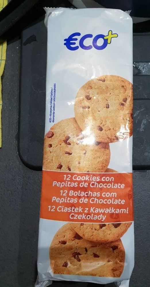 12 Cookies con Pepitas de Chocolate