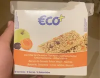 Barritas de cereales tostados  sabor manzana albaricoque