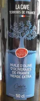 Huile d'olive d'oliveraies de France extra vierge
