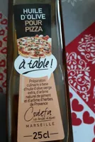 Huile d'olive pour pizza