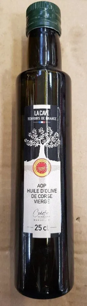 AOP huile d'olive de Corse vierge