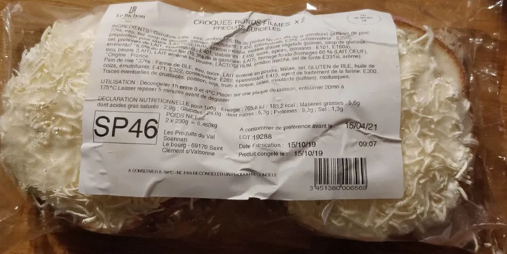 Croques Ronds précuits