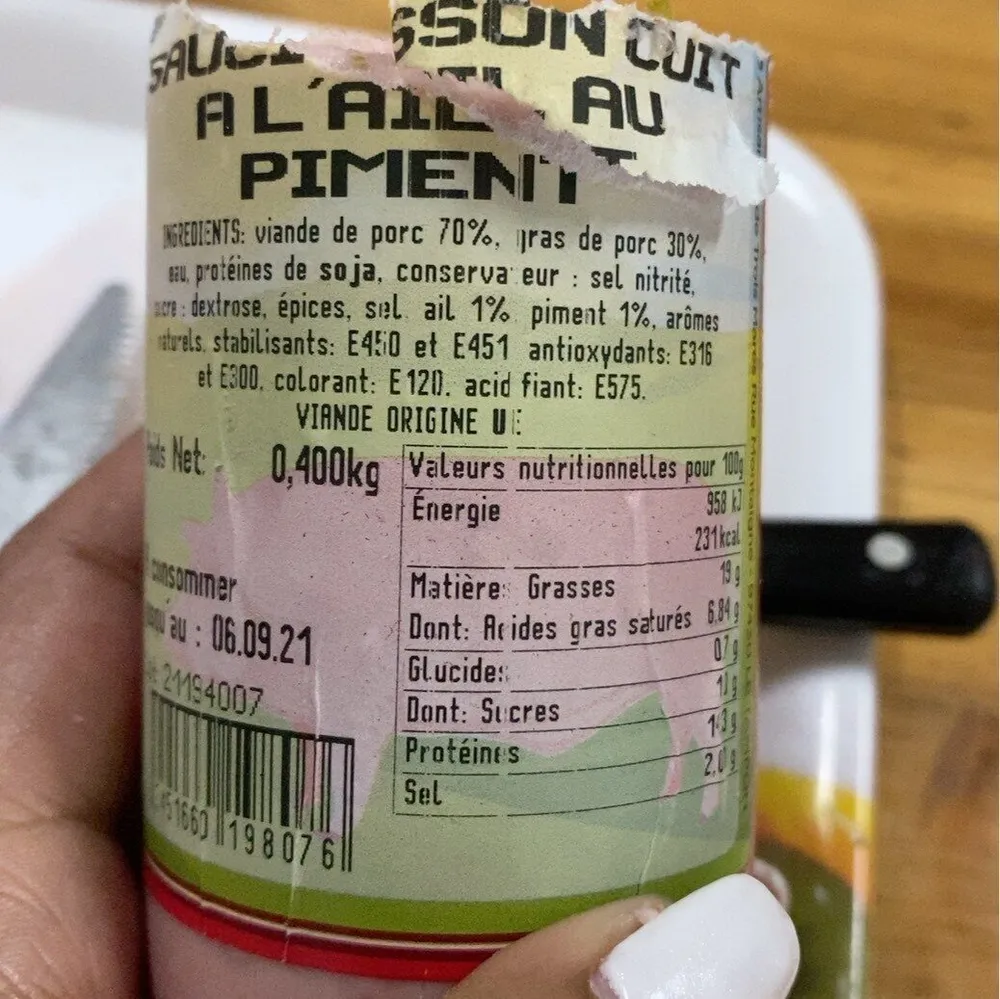 Saucisson a lail au piment