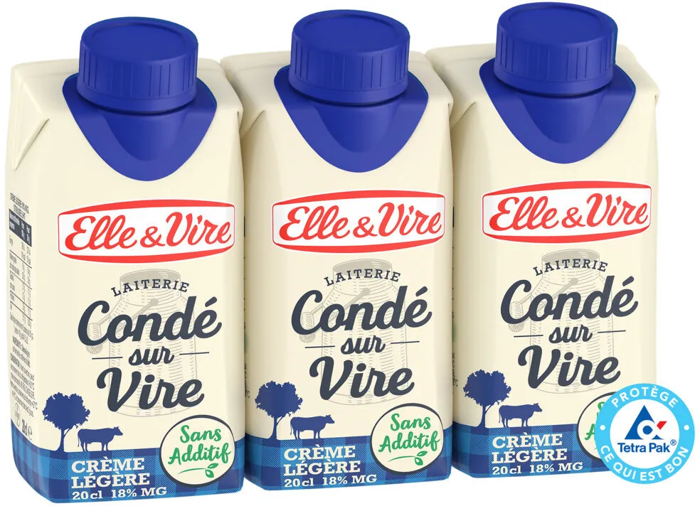 La Crème Légère Fluide De Conde Sur Vire 18%MG
