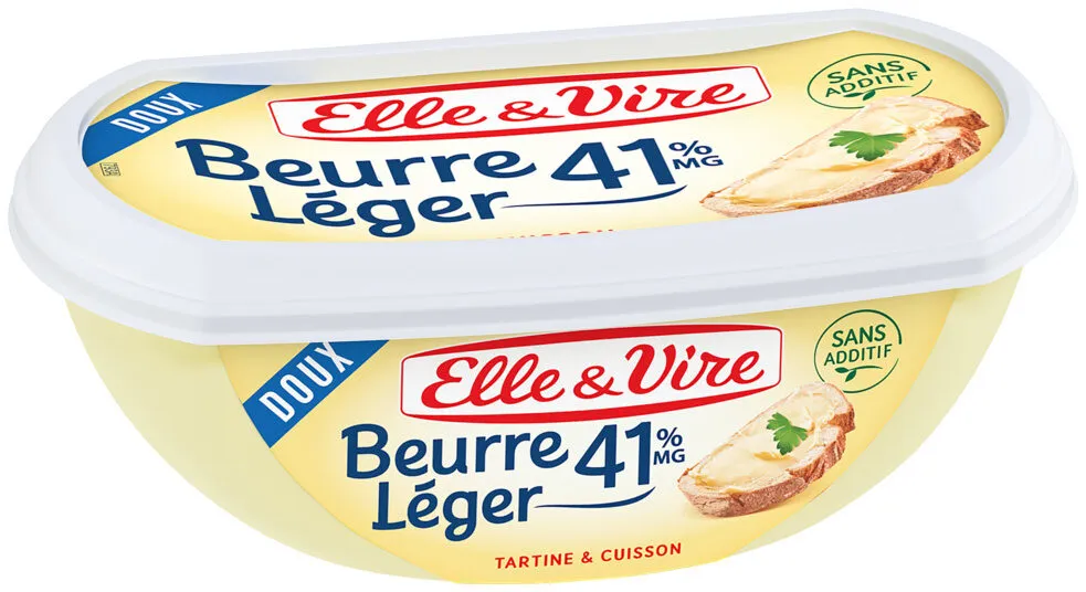 Le Beurre Doux Leger 41%MG Barquette