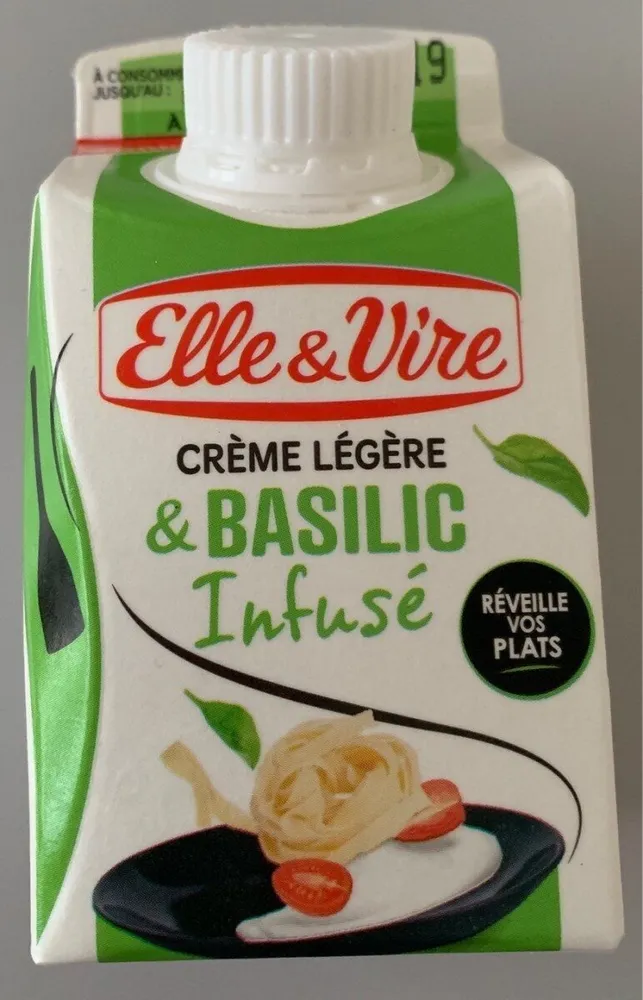 La Crème légère & Basilic infusé