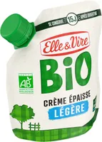 Elle & vire creme legere epaisse bio 12%mg poche 328g