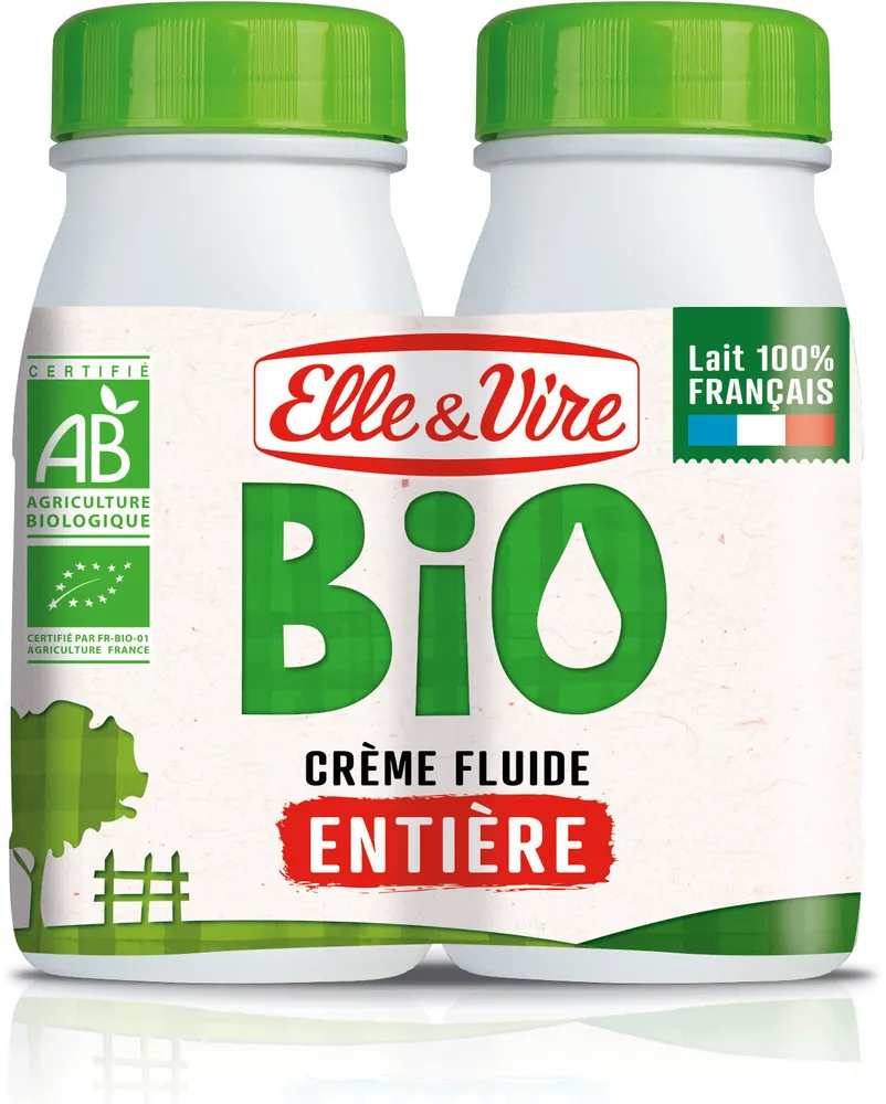 La Crème fluide bio entière