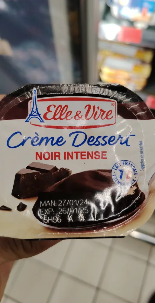 Elle & vire creme dessert chocolat noir intense