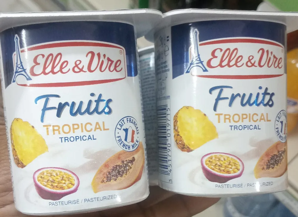 Elle & vire desserts lactes fruits tropical