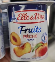 Elle & vire desserts lactes fruits peche