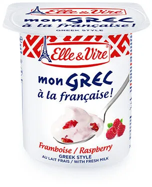 Elle & vire desserts lactes mon grec framboise