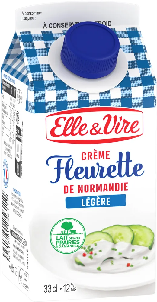 Elle & vire creme fleurette legere 12%mg brique 33cl