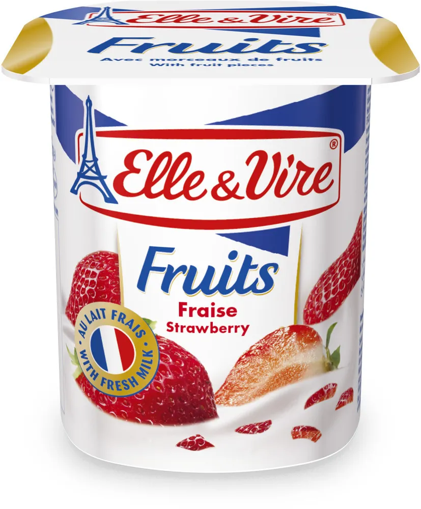 Elle & vire desserts lactes fruits fraise