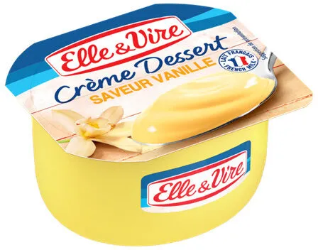 Crème dessert aromatisée saveur vanille stérilisée UHT