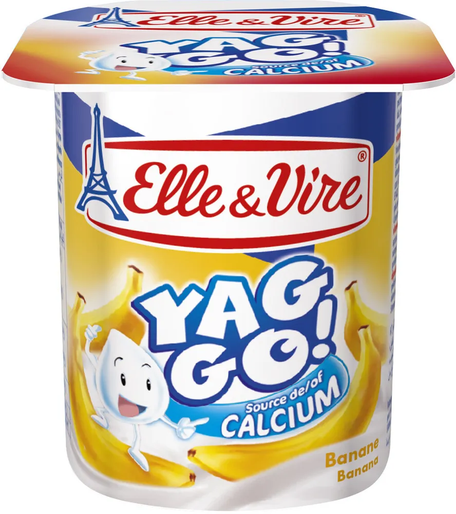 Dessert lacté pulpé Yaggo! stérilisé UHT - Banane