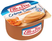 Crème dessert caramel aromatisée stérilisée UHT