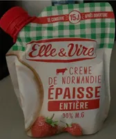 Elle & vire creme fraiche epaisse entiere 30%mg poche 324g