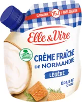 Elle & vire creme fraiche epaisse legere 12%mg poche 328g