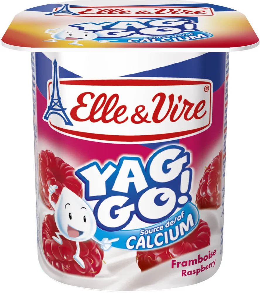 Dessert lacté pulpé Yaggo! stérilisé UHT - Framboise