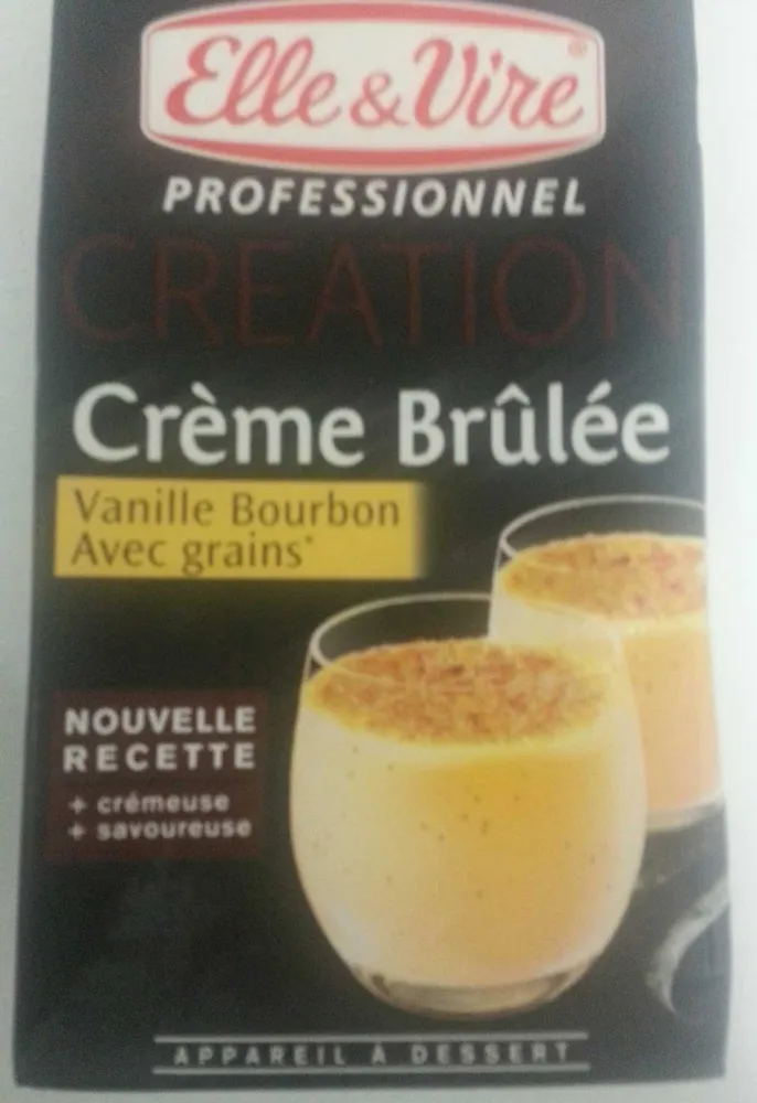 Crème Brûlée Vanille Bourbon avec grains