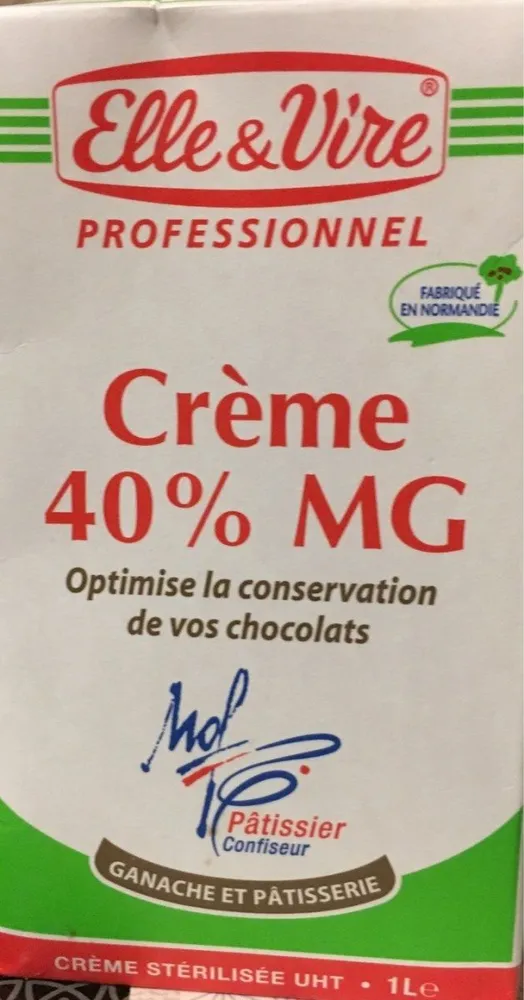 Crème Uht Spécial Ganache Et Pâtisserie