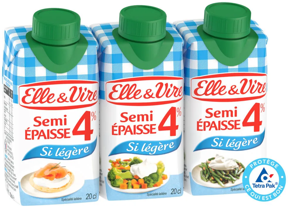 La Crème Semi-Epaisse Si Légère 4%MG