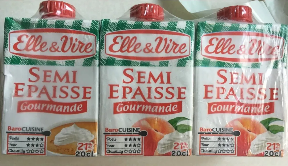 Crème Semi-Épaisse Gourmande