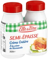 La Crème Entière Semi-Epaisse Bouteille 30% MG