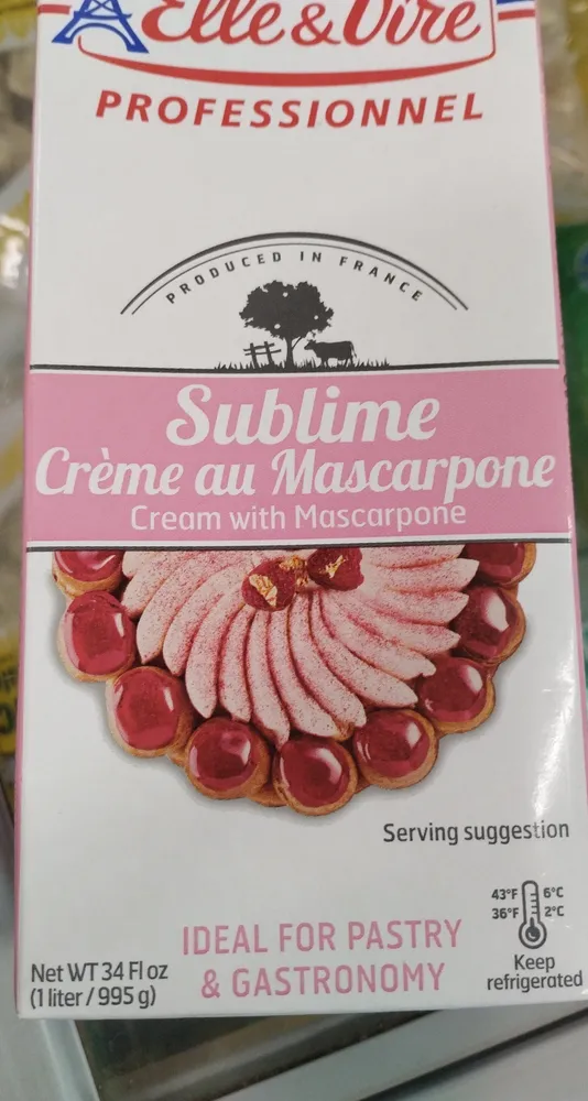 Sublime crème mascarpone