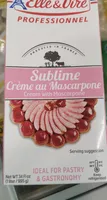 Sublime crème mascarpone