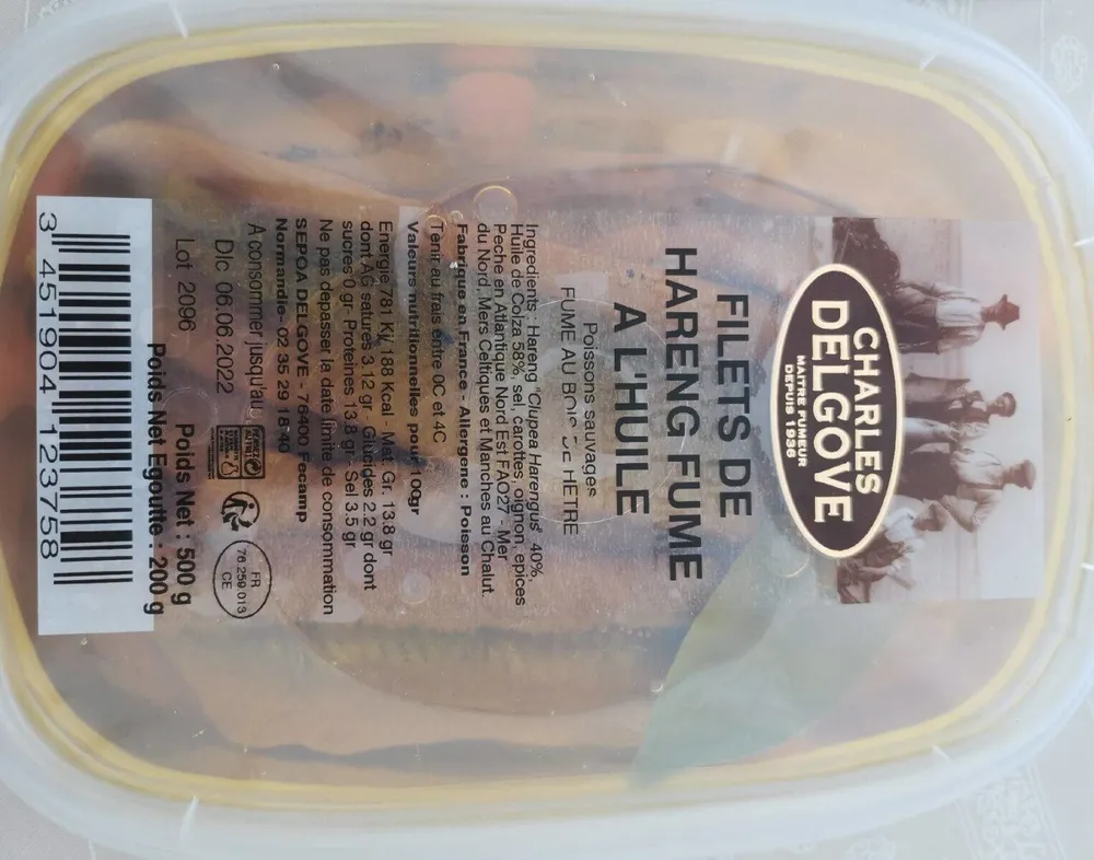 Filet de Hareng fumé