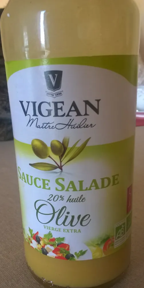 Sauce Salade à l'Huile d'Olive Bio