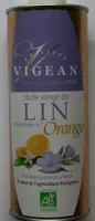 Huile vierge de LIN aromatisée à l'orange