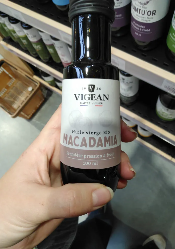 Huile De Macadamia Vierge Bio - 100 ML - Vigean