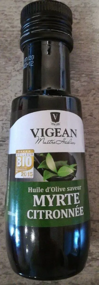 Huile Olive Saveur Myrte Citronnee 100ML Vigean