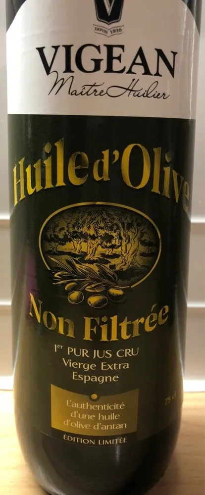 Huile d'Olive Non Filtrée