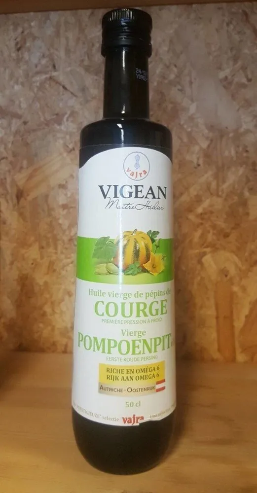 Huile vierge de pépins de courge